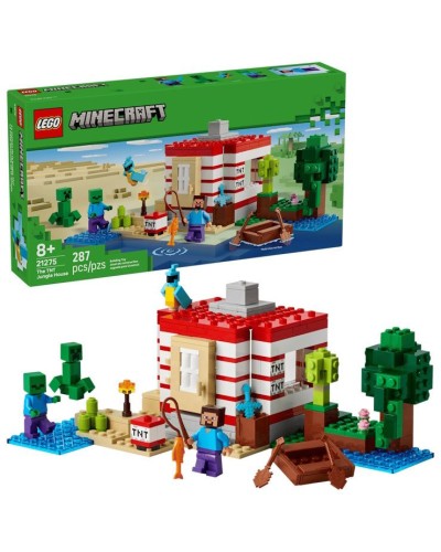 Конструктор «Будинок з вибухівки в джунглях» на 287 деталей, у коробці 35х6х19 см, ТМ Lego