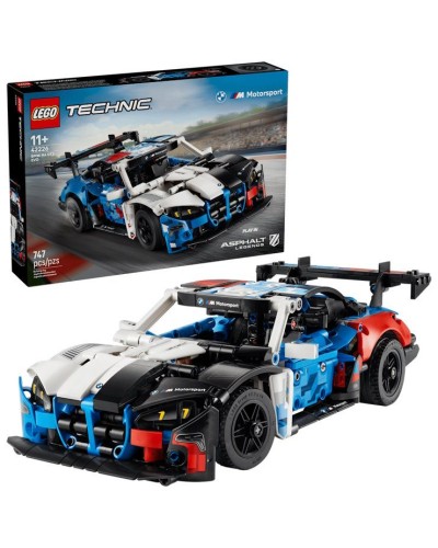 Конструктор «Гоночний автомобіль BMW M4 GT3 EVO» на 747 деталей, у коробці 38х7х26 см, ТМ Lego