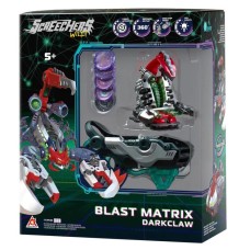 Ігровий набір Screechers Wild! «Дарккло» 9х12х9 см: запускалка-бластер, машина-трансформер та 5 дисків, на батарейці, у коробці 13х30х35 см