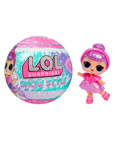 Ігровий набір з лялькою LOL SURPRISE! «Зимовий стиль» 8 см з аксесуарами, в асортименті, у кулі 9х9х9 см