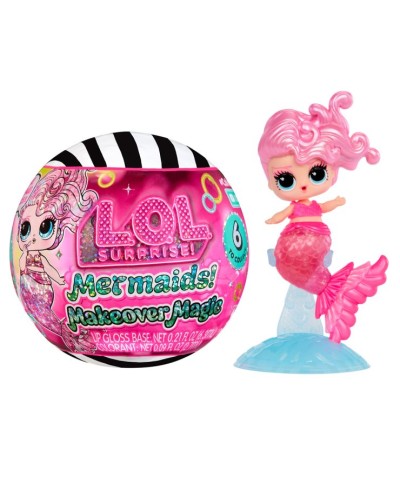 Ігровий набір з лялькою LOL SURPRISE! «Mermaids! Makeover Magic. Милі русалоньки» 14 см з аксесуарами, в асортименті, у кулі 9х9х9 см