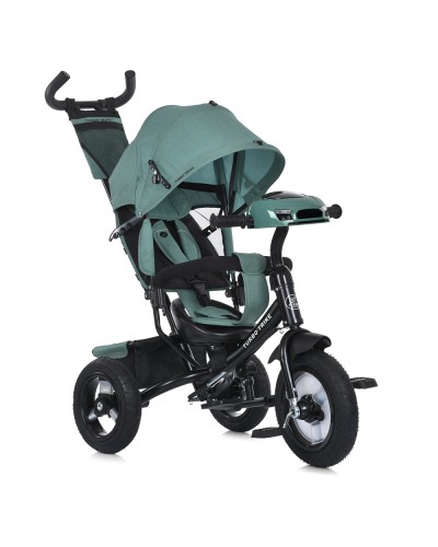 Велосипед 3-колісний з гумовими колесами, світлом, USB/Bluetooth, пультом, вільним ходом, гальмами, м'ятний