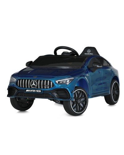 Автомобіль р/к на акумуляторі 2,4G, 4 по 25 Вт та 12 V 10 AH музичний з MP3, EVA та світлом, синій