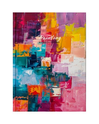 Канцелярська книга «Paiting» А4 на 192 аркуші у клітинку з твердою палітуркою та ламінованою обкладинкою, в асортименті, ТМ Рюкзачок