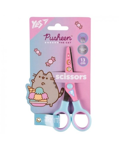 Ножиці «Pusheen» 13 см з принтом на лезі, ТМ YES