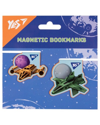 Закладки магнітні «Супер Космос» 2 штуки, ТМ Yes