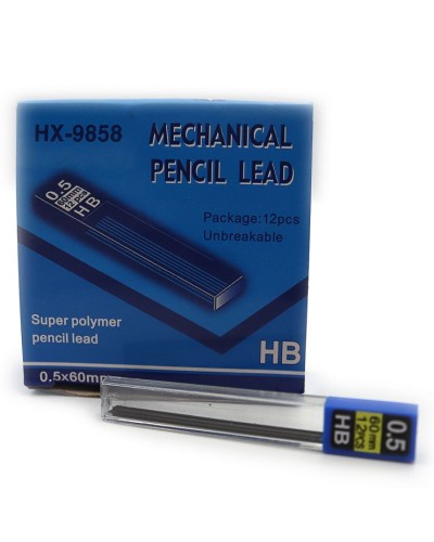 Грифель для механічного олівця НВ 0,5 мм, по 12 шт у тубусі, TM J.Otten