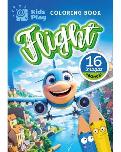 Розмальовка «Flight» А5 на 8 аркушів на скобі, ТМ Мандарин