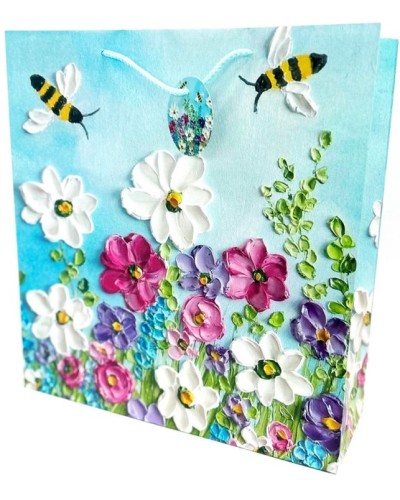 Пакет паперовий «Польові квіти» 35х37х12 см, ТМ Мандарин