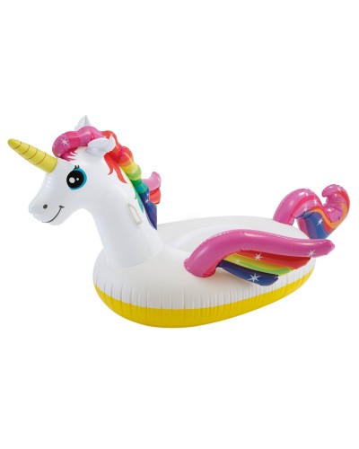 Плотик надувний «Єдиноріг» 198х140х102 см вініловий з ручками, у коробці, ТМ Іntex