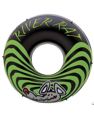 Коло надувне «RIVER RAT» 122 см з максимальним навантаженням до 30 кг та ремкомплектом, у коробці, ТМ Intex