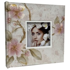 Фотоальбом «Sakura» на 200 фото 10х15см з паперовими аркушами, обкладинка з ламінованого картону, 22х22 см