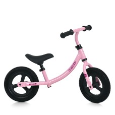 Велобіг дитячий на алюмінієвій рамі з 2 колесами по 10 дюймів PU, рожевий