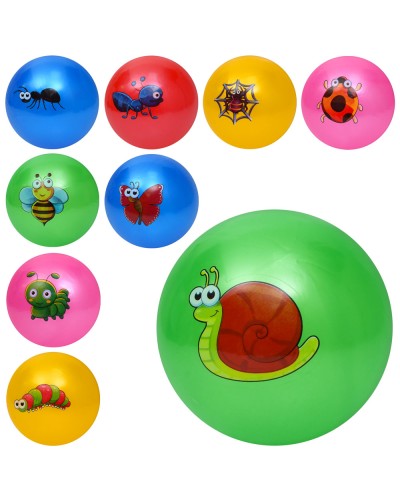 М'яч дитячий «Комаха» 9 дюймів вагою 60 г, в асортименті