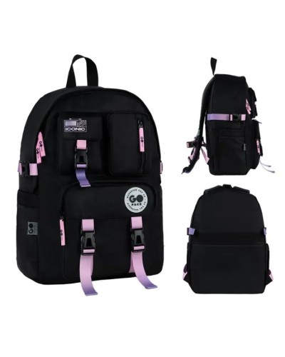 Рюкзак 43х30,5х14 см чорний градієнтований, 2500L-2, GoPack Education Teens