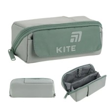Пенал 20х11,5х9,5 см оливковий, 2702-3, ТМ Kite