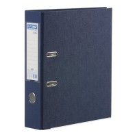 Папка-реєстратор «LUX» А4 одностороння збірна 70 мм PP, темно-синя, JOBMAX