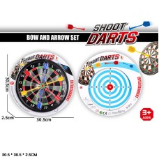 Дартс магнітний двосторонній з 6 дротиками, під слюдою 30,5х30,5х2,5 см