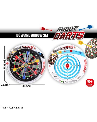 Дартс магнітний двосторонній з 6 дротиками, під слюдою 30,5х30,5х2,5 см