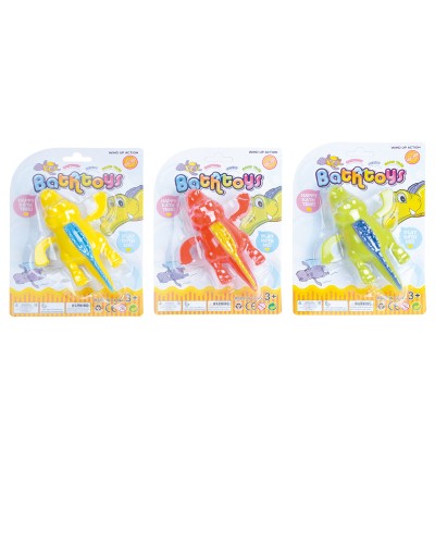 Іграшка для купання «Крокодил» заводна, в асортименті, на планшетці 14,5х20х6 см