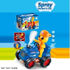 Машина «Каченя» музична зі сітлом та паром, на батареці, у коробці 19х12,8х14 см