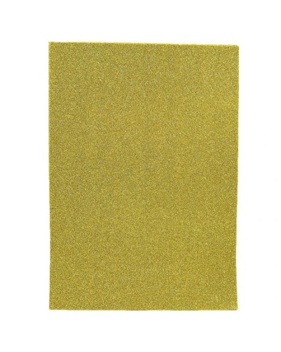 Фоаміран A4 1,7 мм з глітером золотий, 10 аркушів, ТМ J.Otten