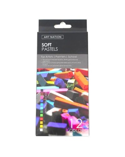 Пастель суха м'яка на 12 кольорів, Art Nation