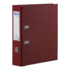 Папка-реєстратор «LUX» А4 одностороння збірна 70 мм, PP, бордова, JOBMAX