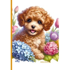 Щоденник шкільний 16,5х24 см на 40 аркушів з матовою ламінацією та тисненням фольгою, ТМ Мандарин