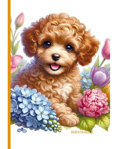 Щоденник шкільний 16,5х24 см на 40 аркушів з матовою ламінацією та тисненням фольгою, ТМ Мандарин