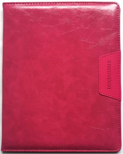 Щоденник шкільний А5 на 48 аркушів з обкладинкою зі шкірзаму, червоний, ТМ Мандарин