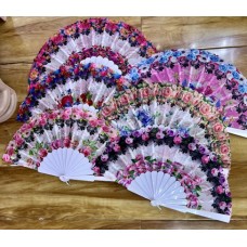 Віяло «Квітковий настрій» 23 см, в асортименті