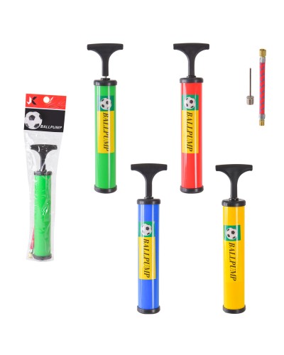 Насос 25 см для м'ячів, в асортименті, у пакеті