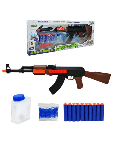 Іграшковий автомат з 10 поролоновими снарядами та кульками, у коробці 65,8х25,8х6 см