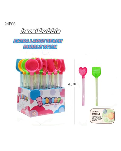 Мильні бульбашки «Лопатка» 45 см в асортименті, по 24 шт у дисплеї