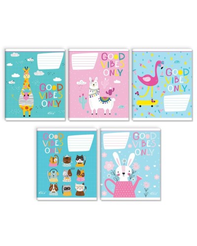 Зошит на 12 аркушів у косу лінію «Гарний настрій», №3508 ТМ Gold Brisk