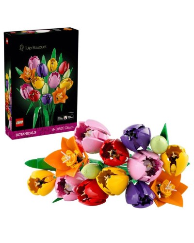 Конструктор «Букет тюльпанів» на 576 деталей, у коробці 26х7х38 см, ТМ Lego
