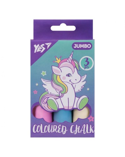 Крейда кольорова «Glamour» JUMBO на 3 кольори, ТМ Yes