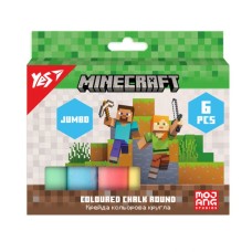 Крейда кольорова «Minecraft» JUMBO на 6 кольорів, ТМ Yes