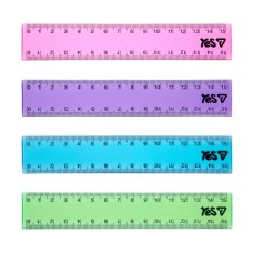 Лінійка «Orange Line» 15 см кольорова прозора, в асортименті, ТМ Yes