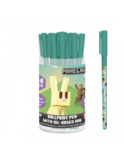 Ручка «Minecraft.Spring» кулькова 0,7 мм синя, ТМ Yes