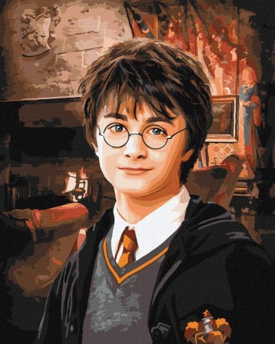 Картина за номерами «WB Гаррі Поттер: Вітальня Грифіндору» 40х50 см, ТМ Ідейка