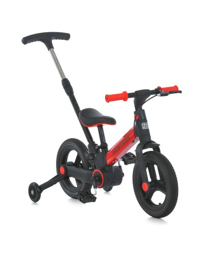 Велосипед-трансформер «PROFI KIDS» 3 в 1 на сталевій рамі з колесами 12 дюймів, 2 колеса гумових-антипрокол, батьківська ручка