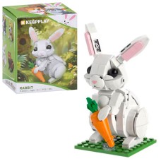 Конструктор «Зайчик» 13,2 см на 201 деталь, у коробці 9х12х8 см