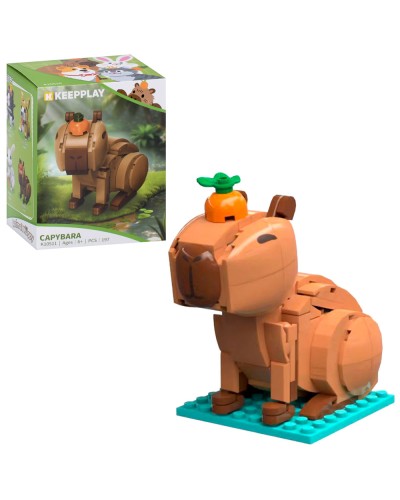 Конструктор «Капібара» 10,4 см на 197 деталей, у коробці 9х12х8 см