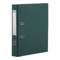 Папка-реєстратор «LUX» А4 одностороння збірна 50 мм, PP, темно-зелена, JOBMAX