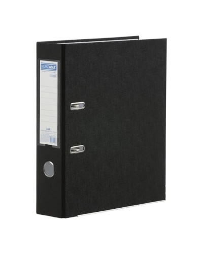 Папка-реєстратор «IDEAL» А4 двостороння збірна 70 мм, PP, чорна, ТМ Buromax