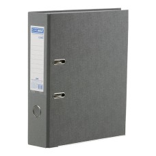 Папка-реєстратор «IDEAL» А4 двостороння збірна 70 мм, PP, сіра, ТМ Buromax
