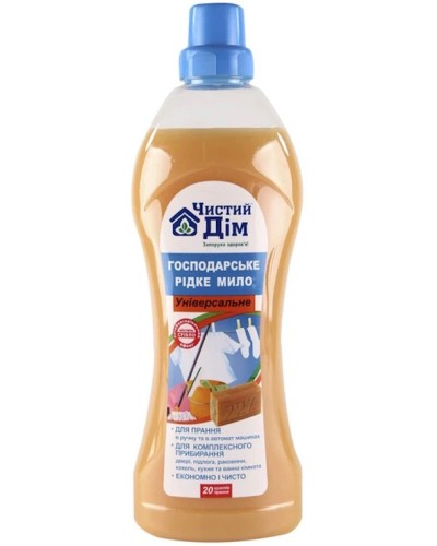 Господарське рідке мило 1 л, Чистий Дім