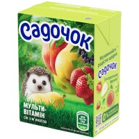 Сік з м`якоттю «Садочок. Мультифрукт» 0,2 л